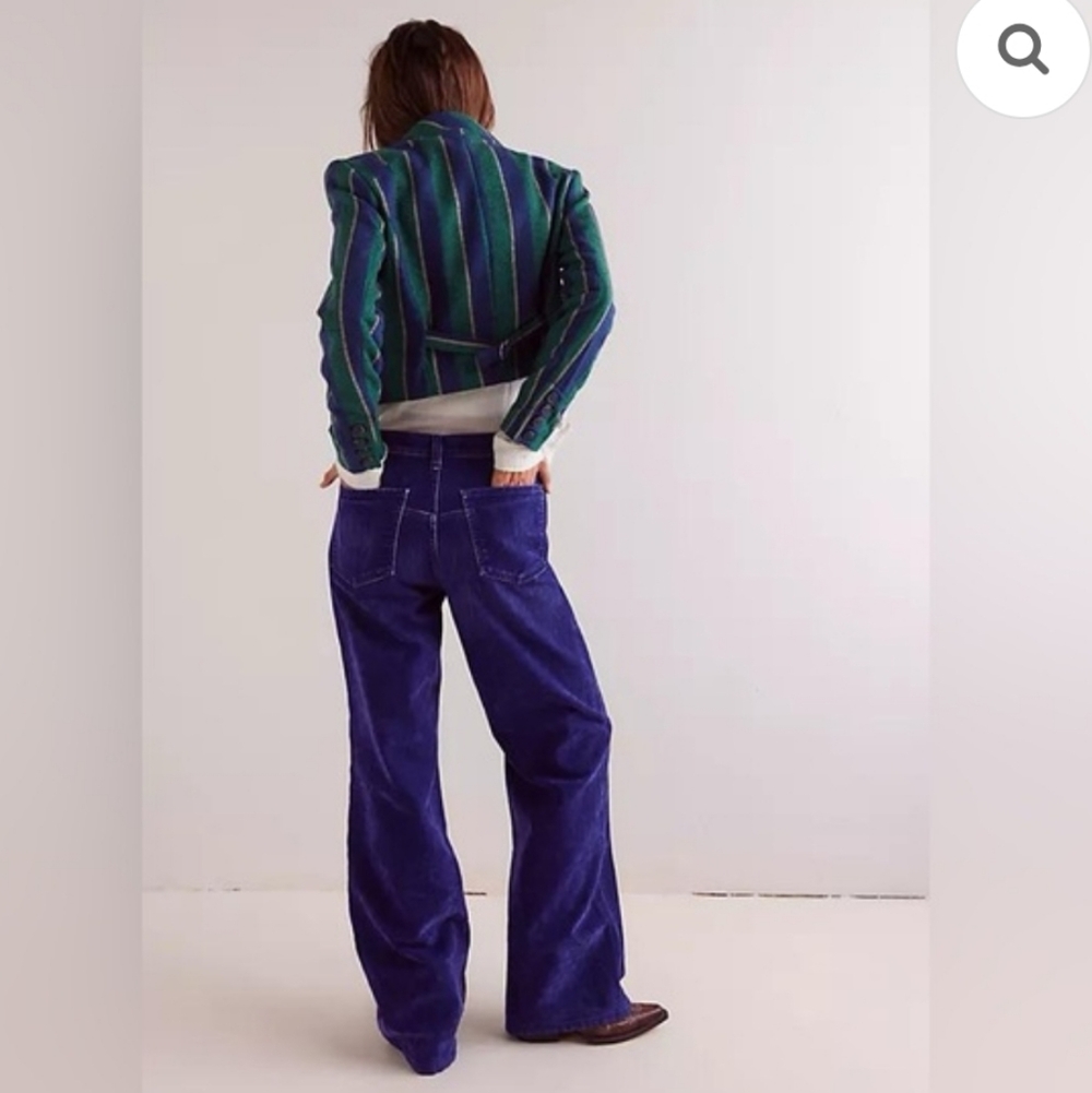 "We The Free" Tinsley Baggy High rise Flocked jeans (27x34)